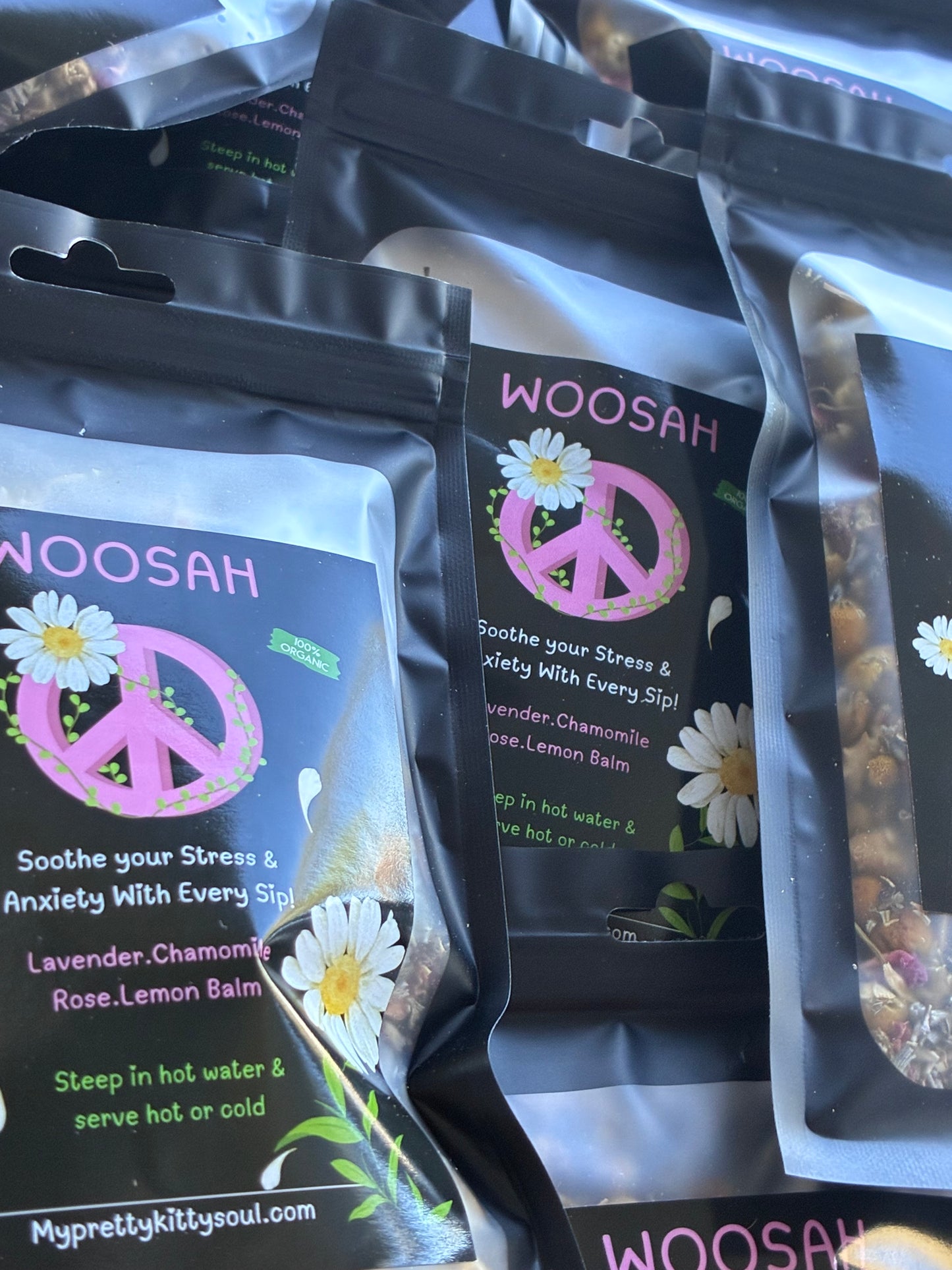 Woosah Tea - Stress Relief & Anxiety Soothing Herbal Blend