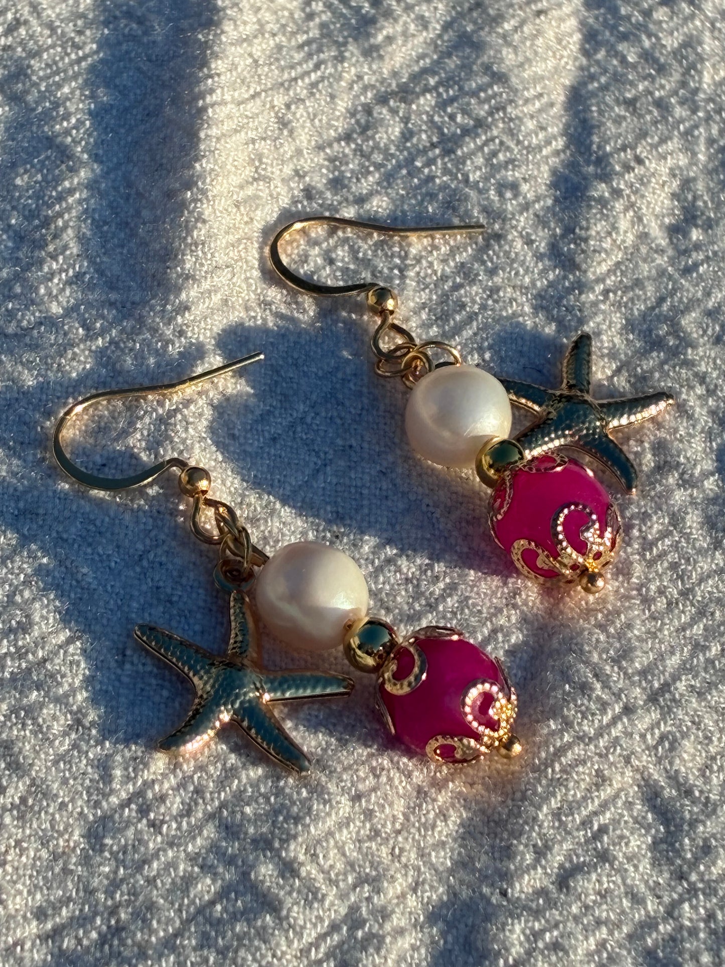 Tropical Pink Starfish Talismans