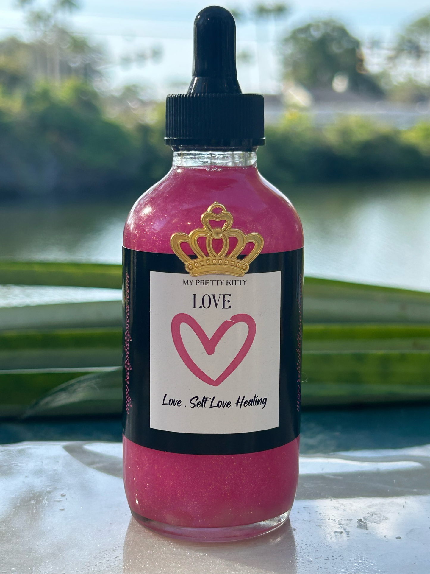 Love Goddess 24k Gold Shimmer Quartz infused Aura Body Oil