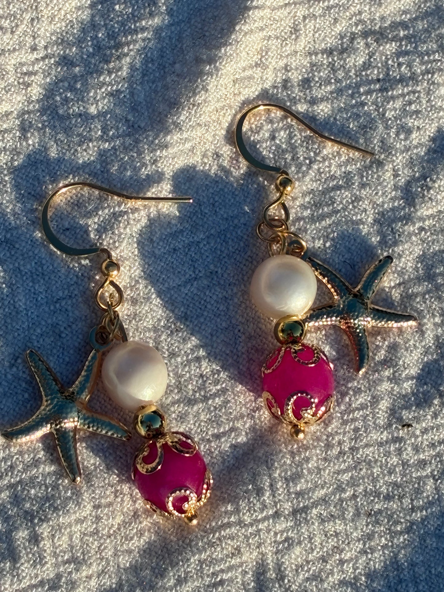 Tropical Pink Starfish Talismans