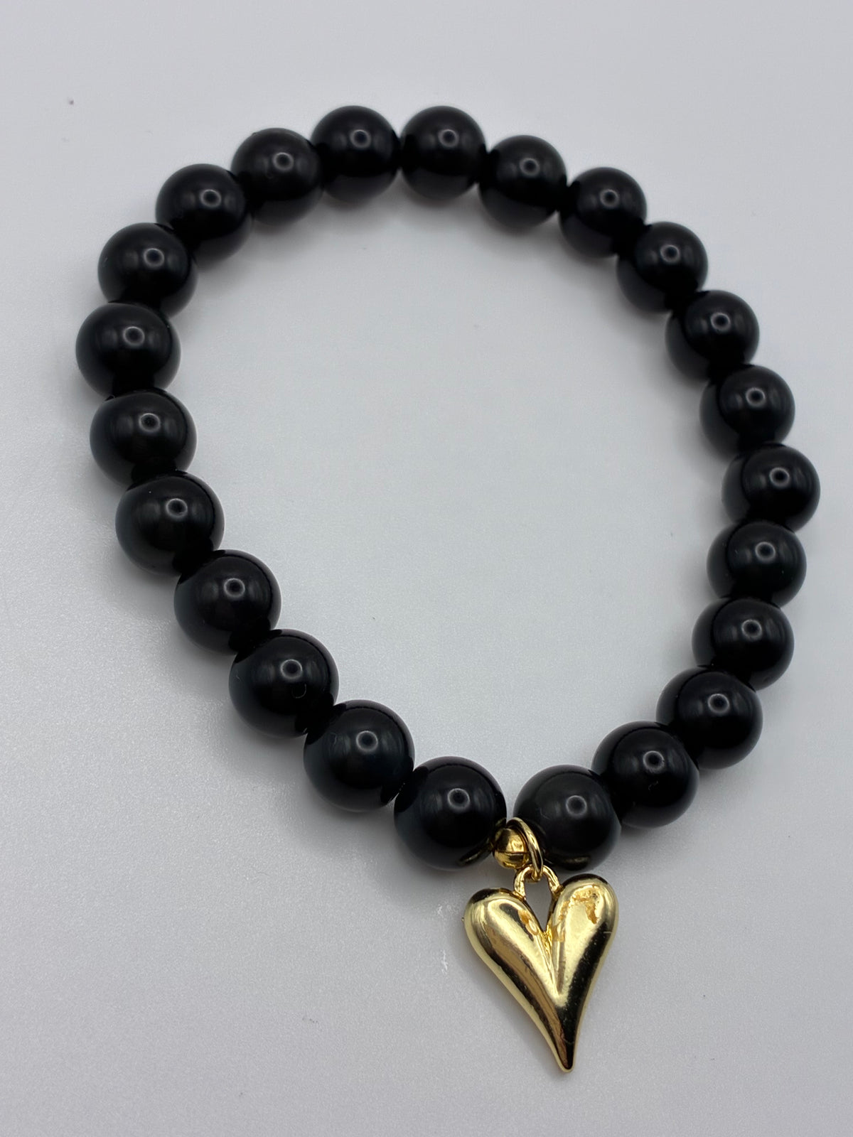 The Sweetheart Soul- Black Obsidian Stone Bracelet