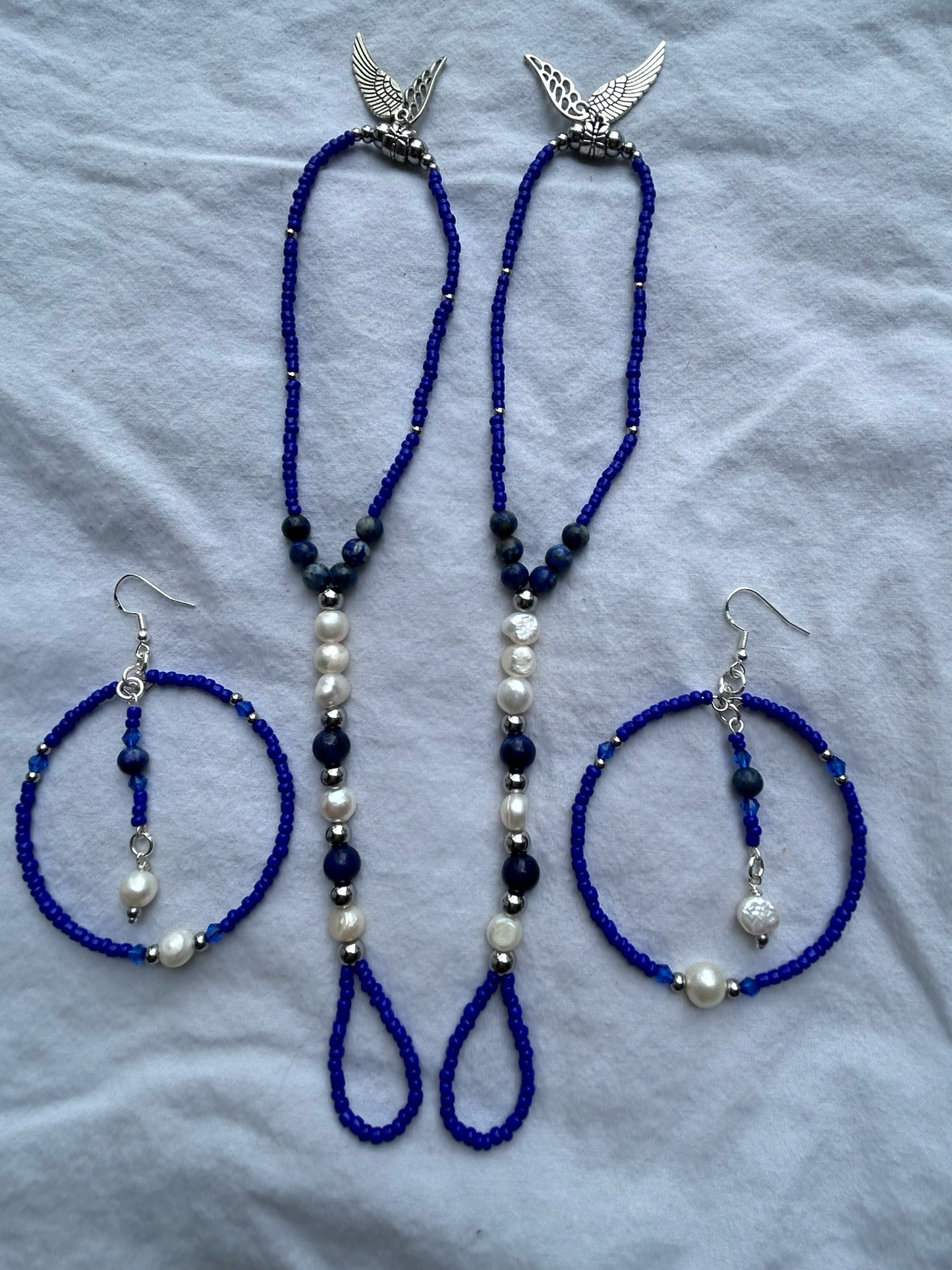 The Archangel Michael Barefoit sandal/earring set