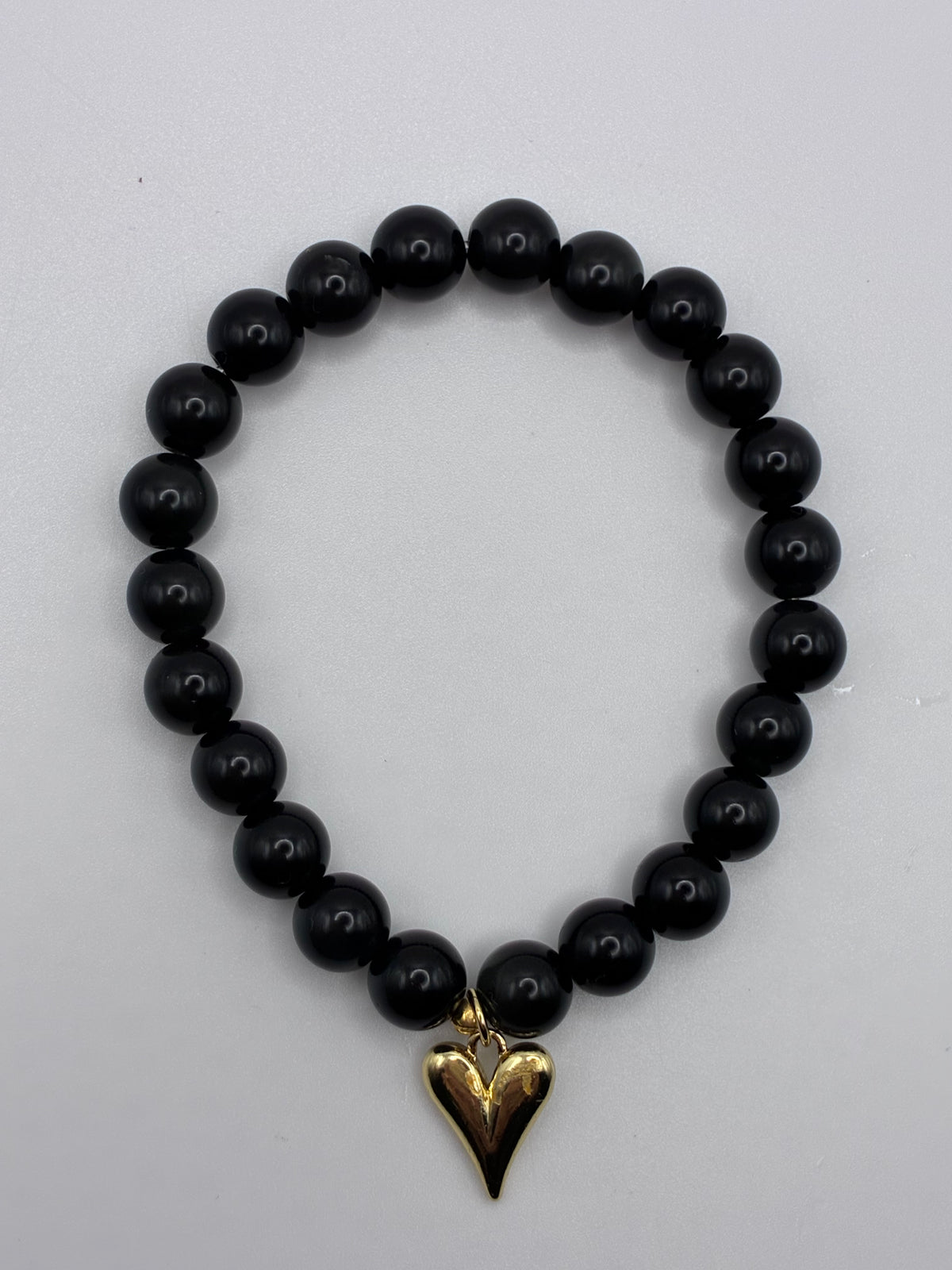 The Sweetheart Soul- Black Obsidian Stone Bracelet