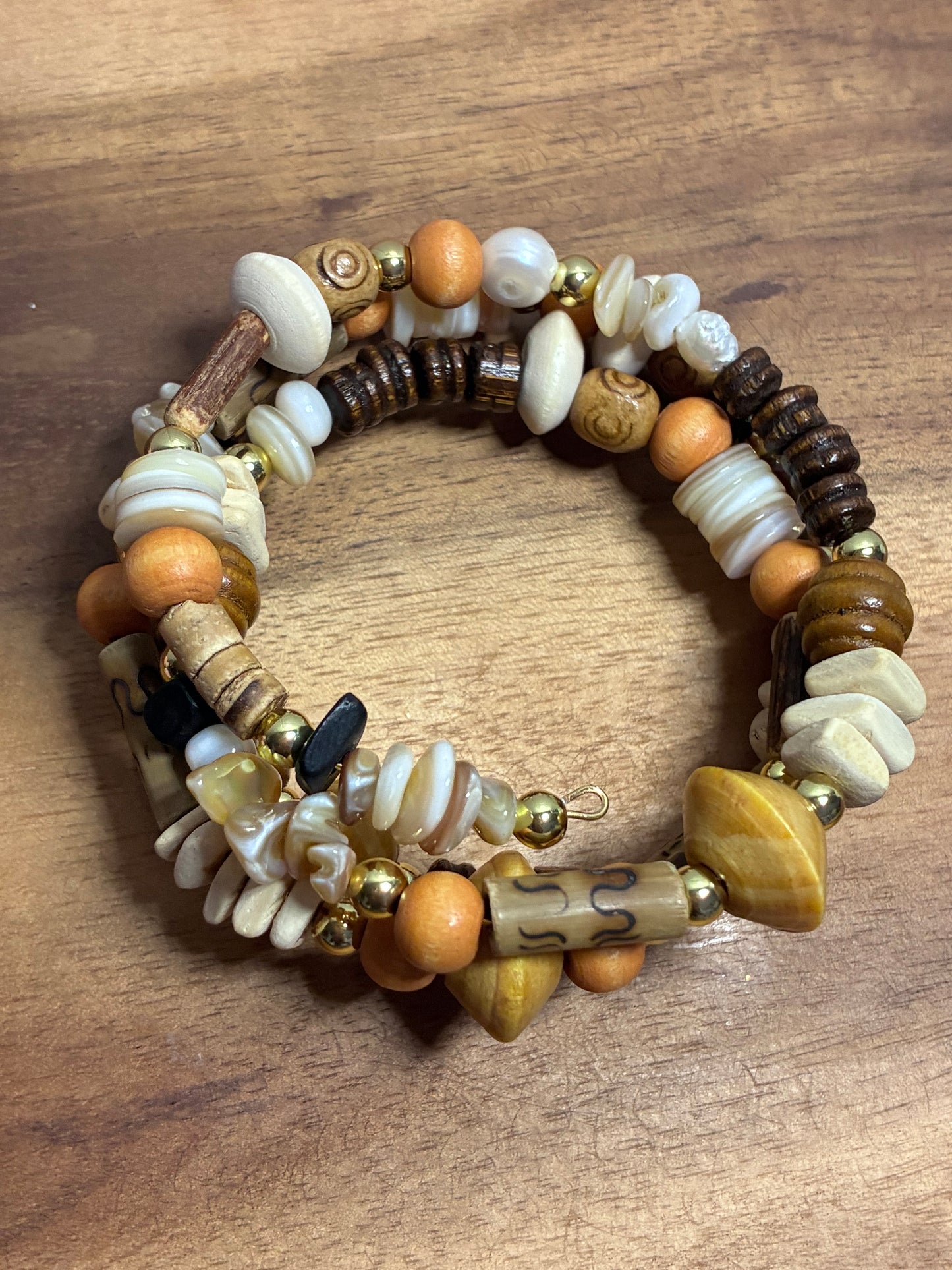 Solar roots memory wrap bracelet