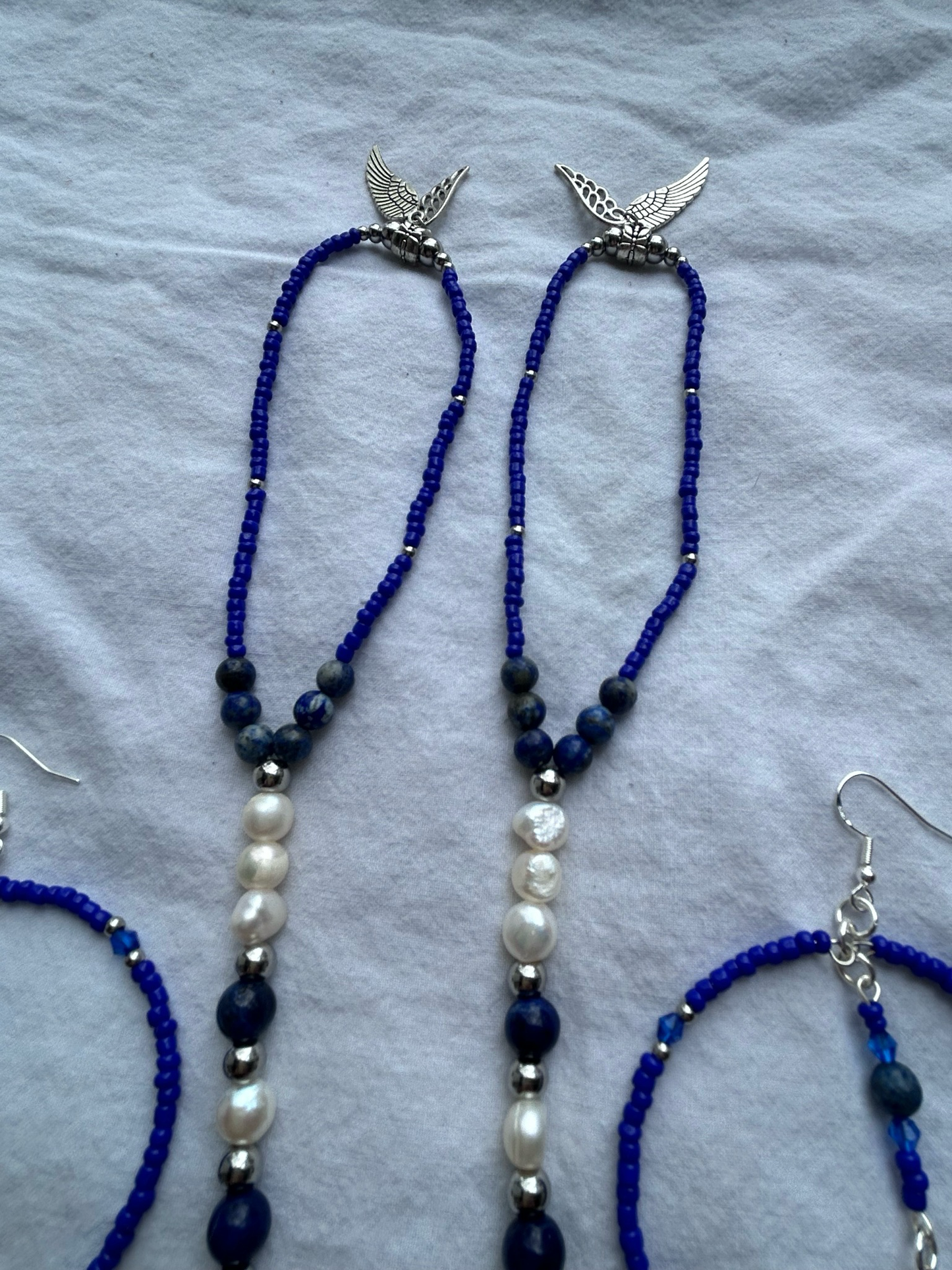 The Archangel Michael Barefoit sandal/earring set