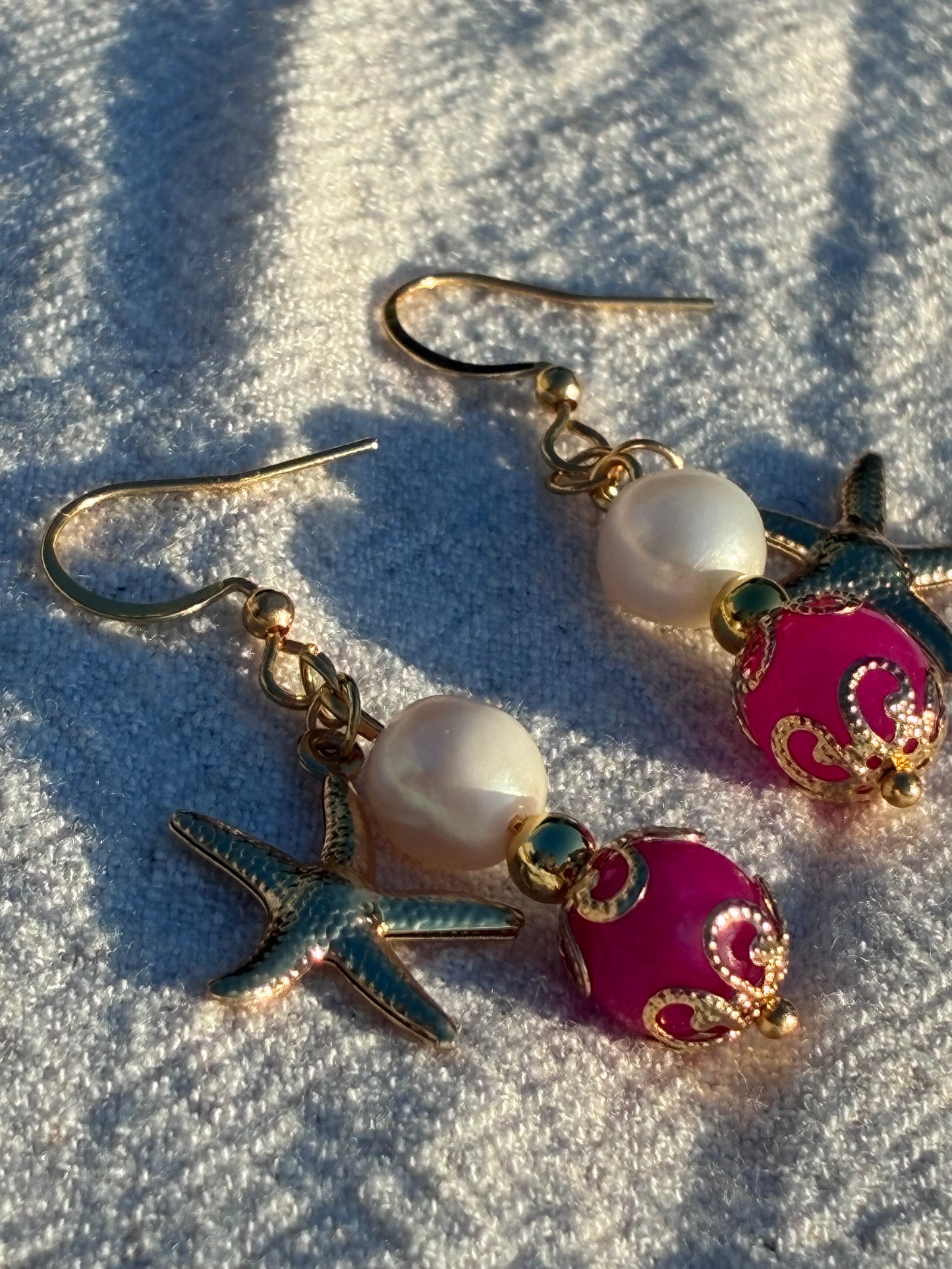 Tropical Pink Starfish Talismans