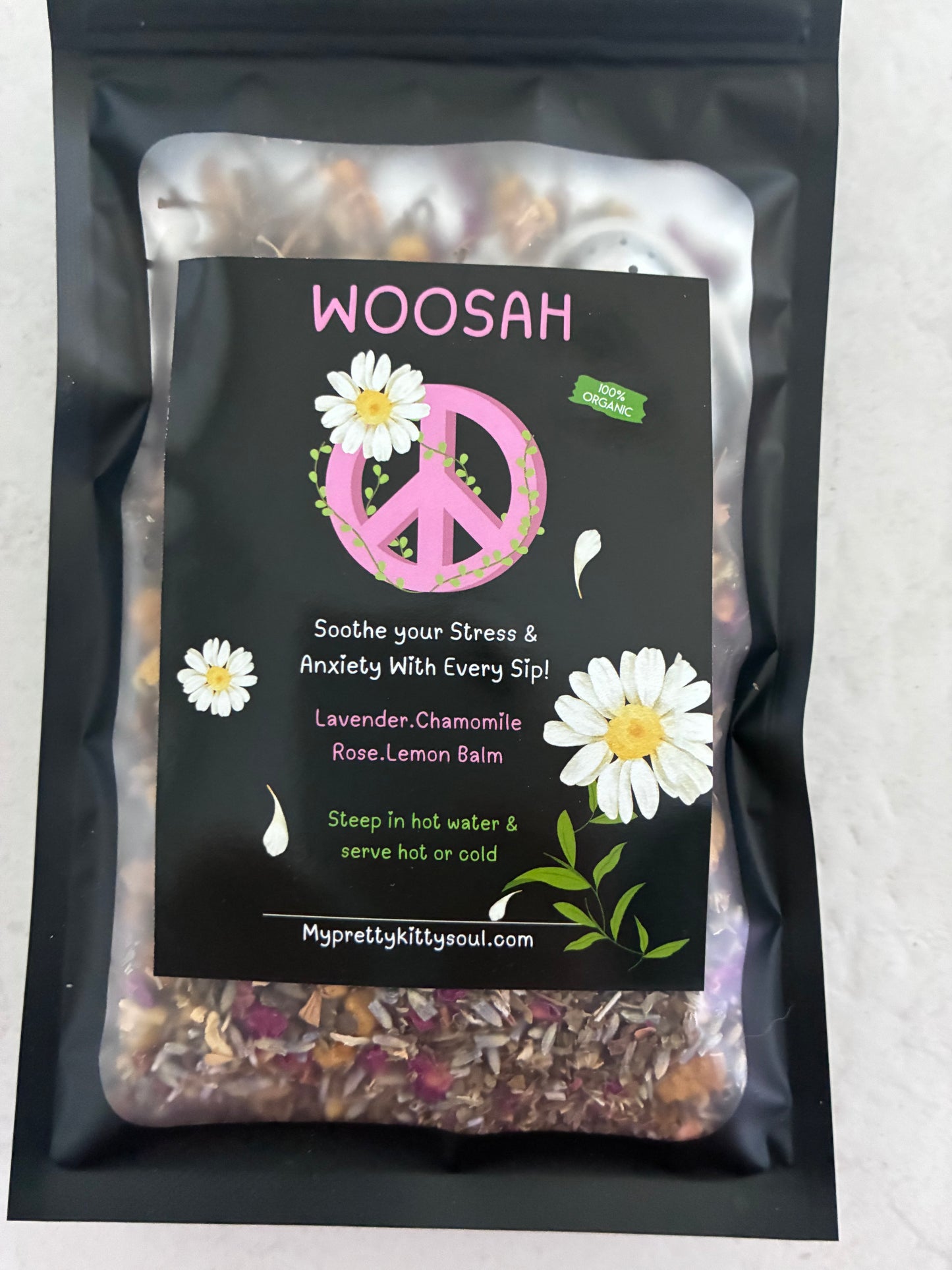 Woosah Tea - Stress Relief & Anxiety Soothing Herbal Blend