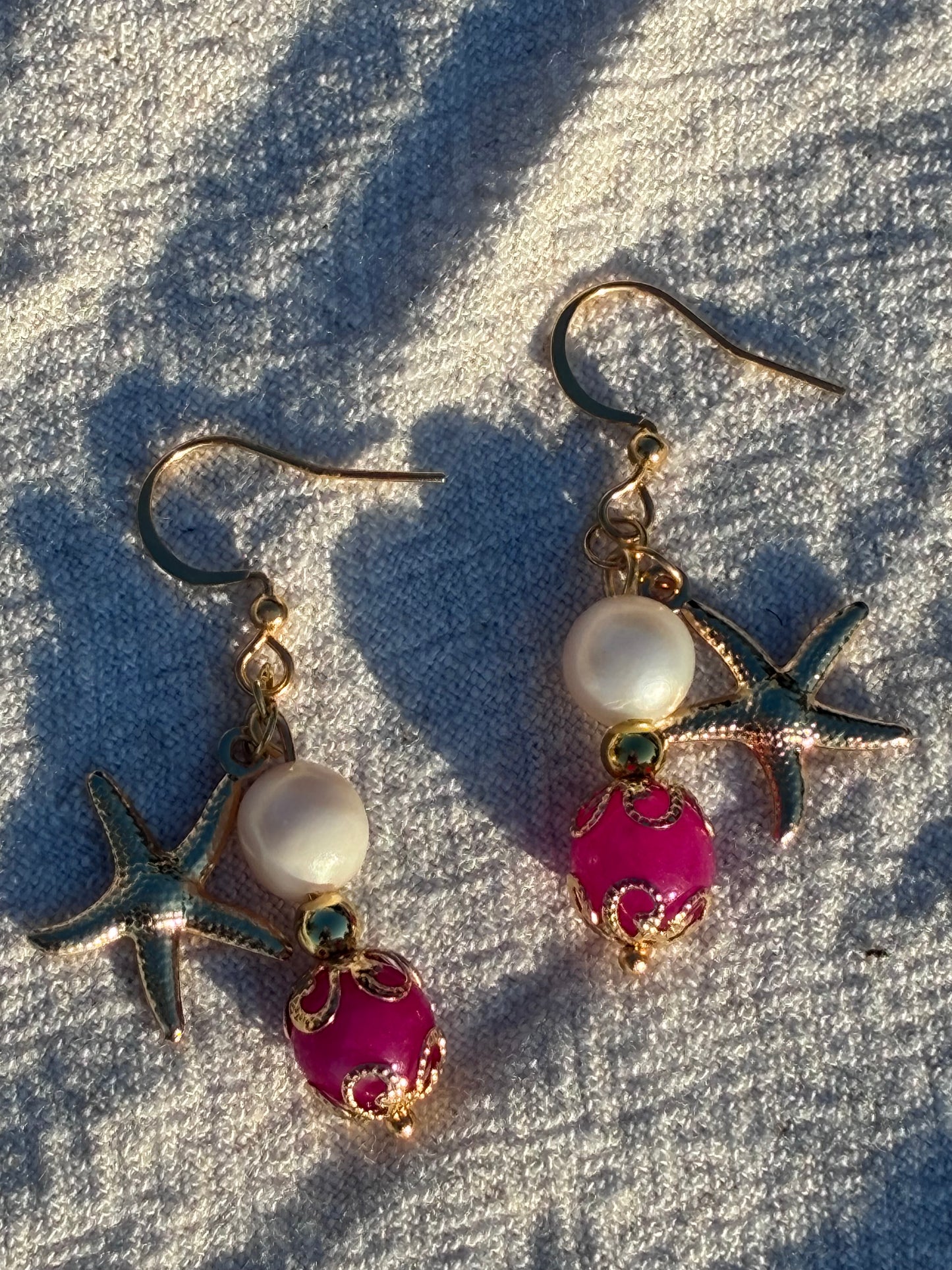 Tropical Pink Starfish Talismans