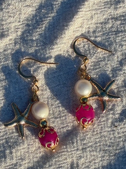 Tropical Pink Starfish Talismans