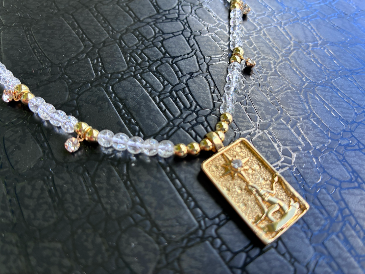 Clear Quartz “The Star” Tarot Necklace