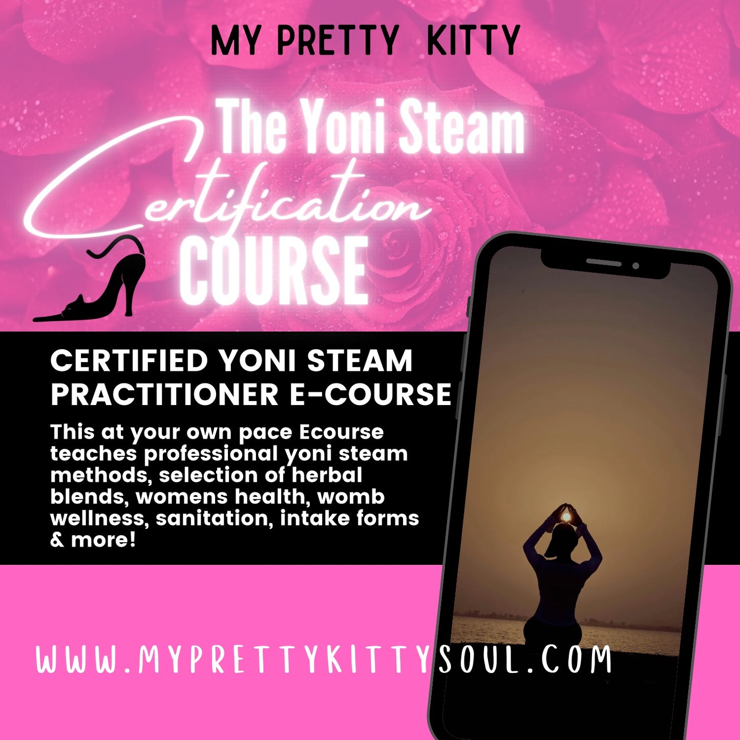 Yoni Steam Practitioner Certified E Course -Certification in 24 hours