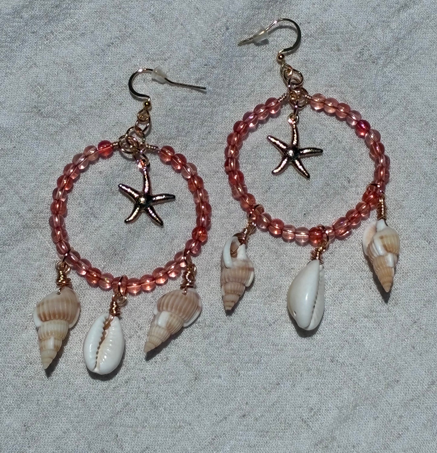 Sunset Soul Starfish Hoops