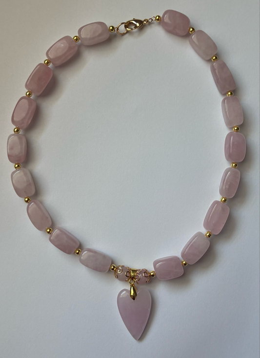 Princess Rosie Quartz Necklace