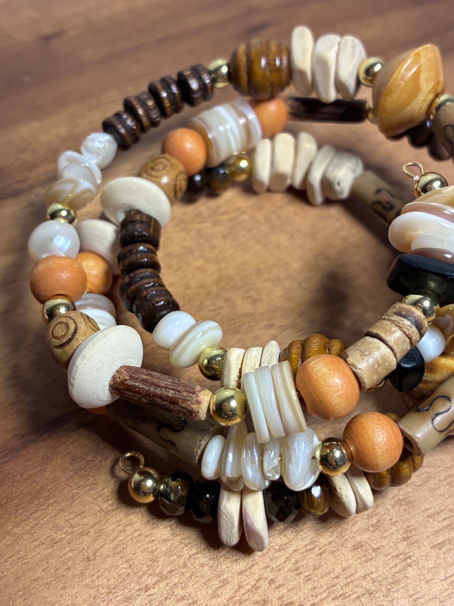Solar roots memory wrap bracelet