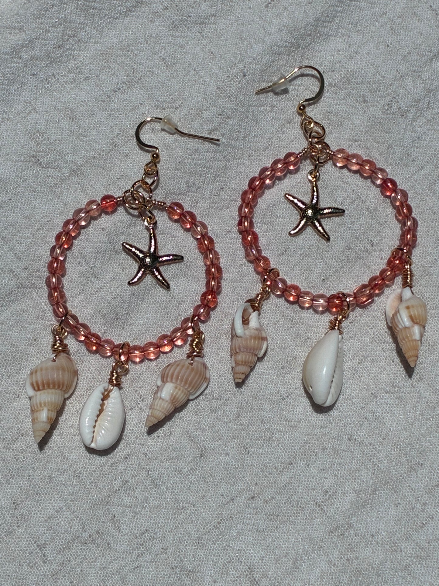 Sunset Soul Starfish Hoops