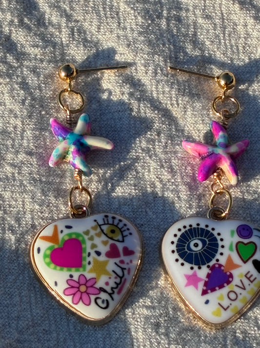 Rainbow Mermaid Self-Love Dangles