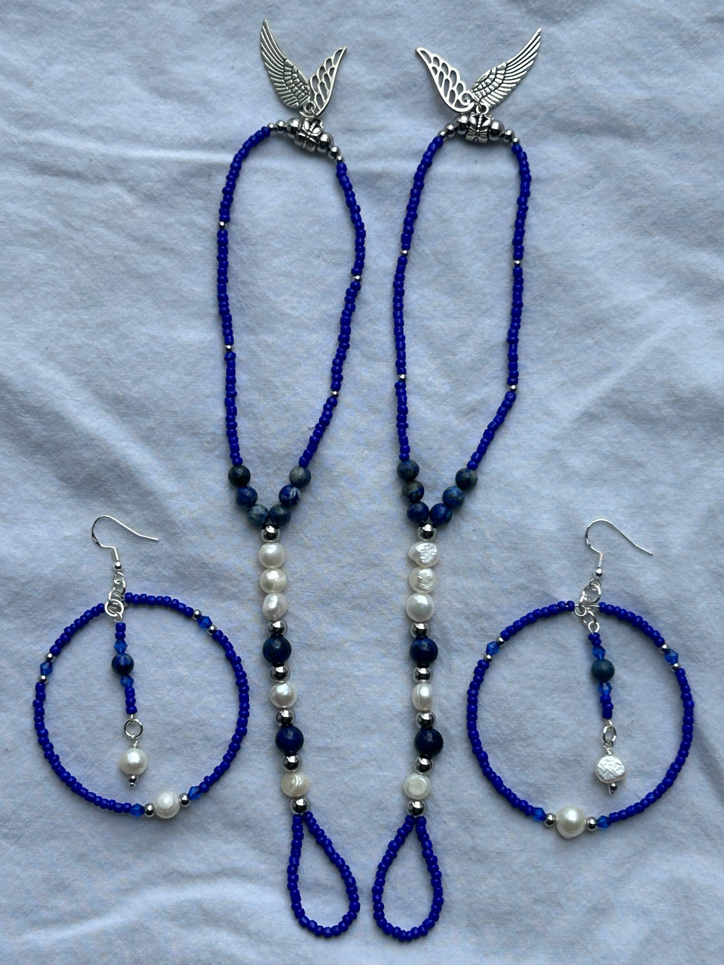 The Archangel Michael Barefoit sandal/earring set