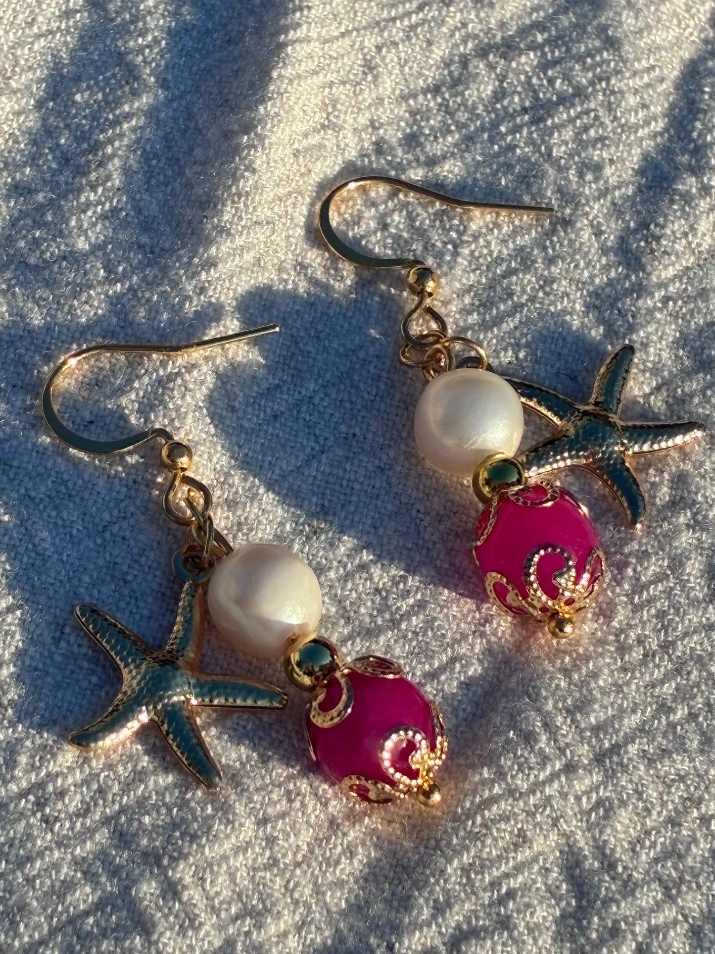 Tropical Pink Starfish Talismans