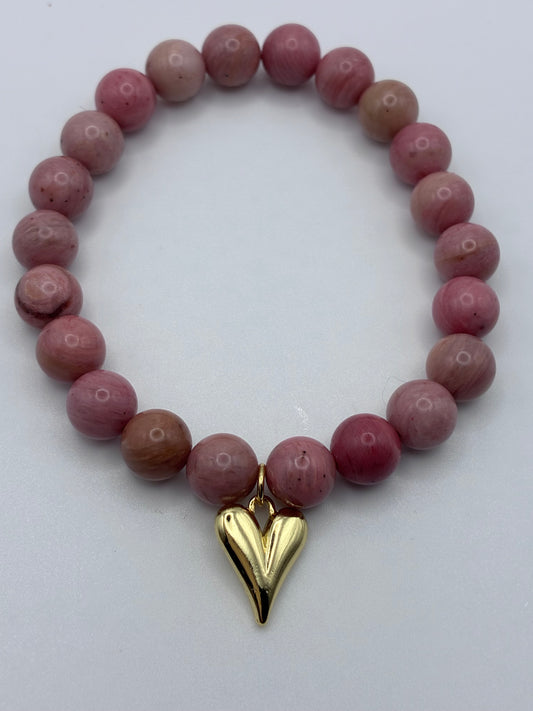 The Sweetheart Soul-Rhodonite Stone Bracelet