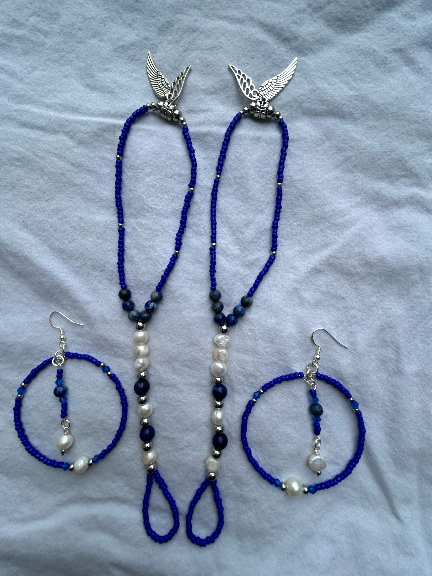 The Archangel Michael Barefoit sandal/earring set
