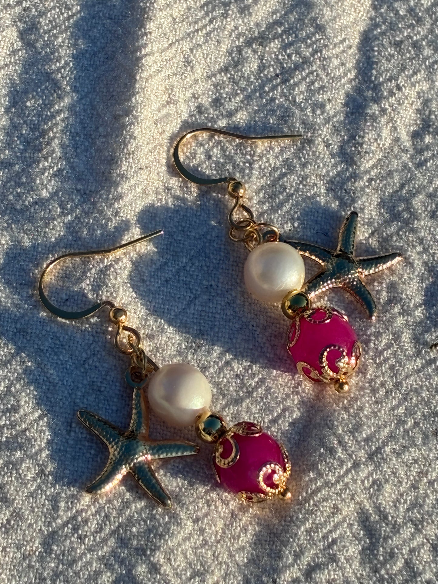 Tropical Pink Starfish Talismans