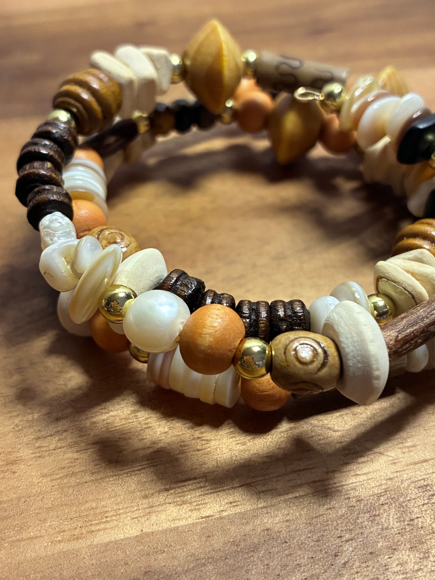 Solar roots memory wrap bracelet