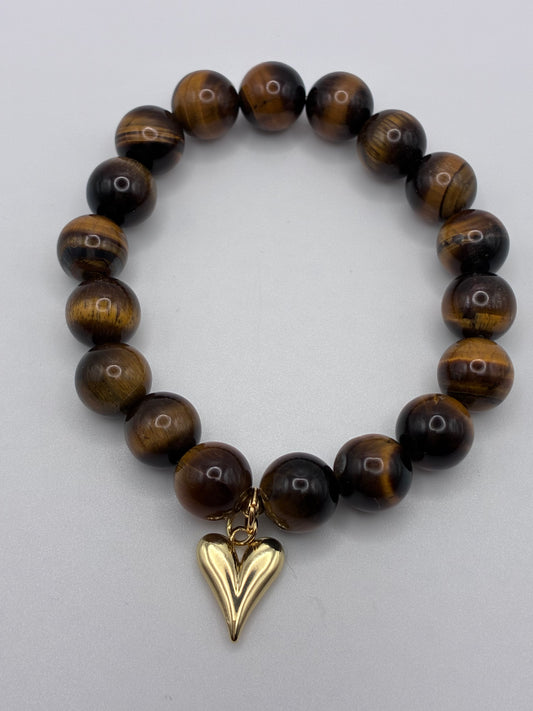 Tigers Eye Sweetheart Soul-Stone Bracelet