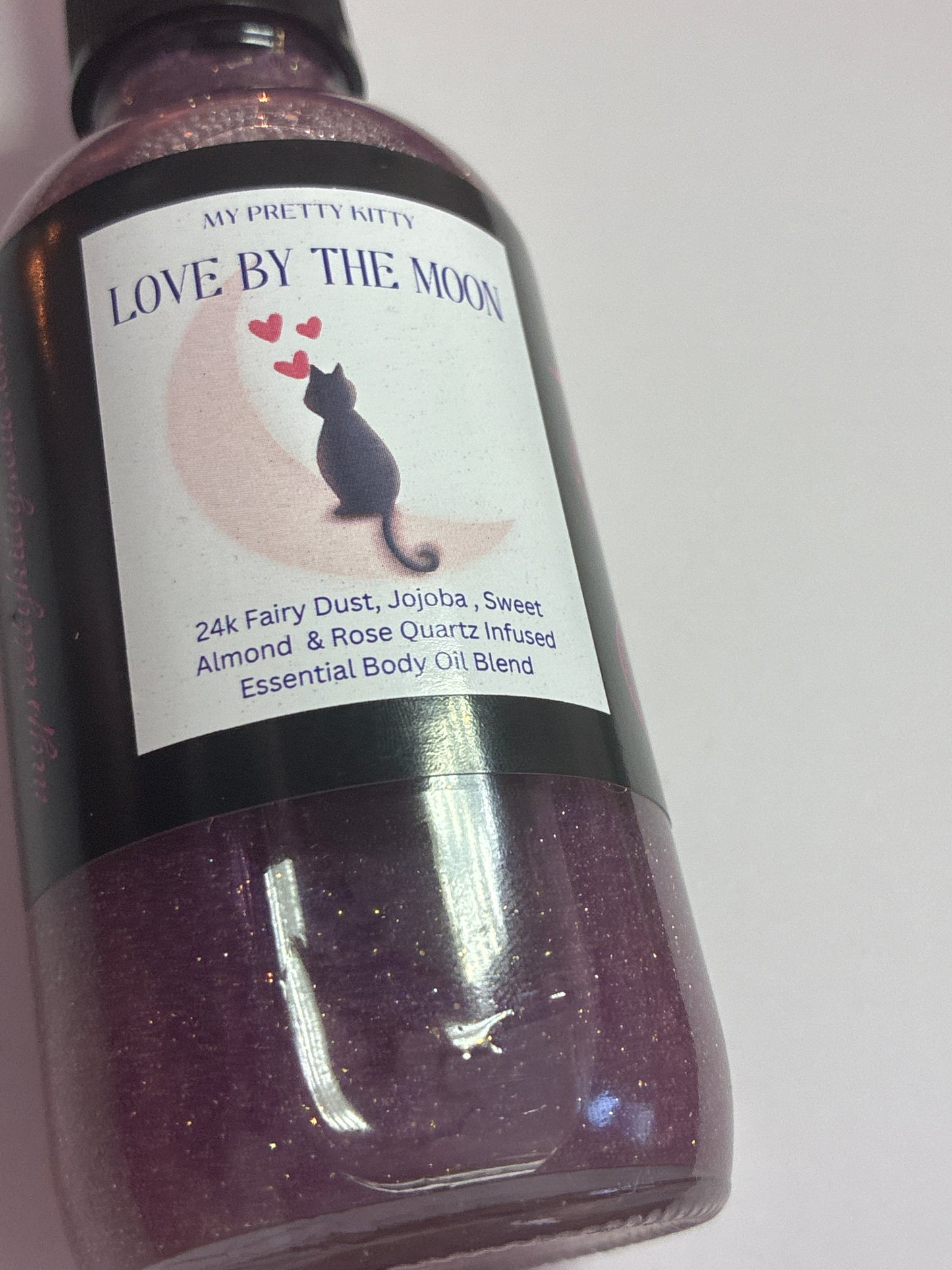 “Love by the Moon” 24k Gold Shimmer Quartz Body Aura Oil Blend