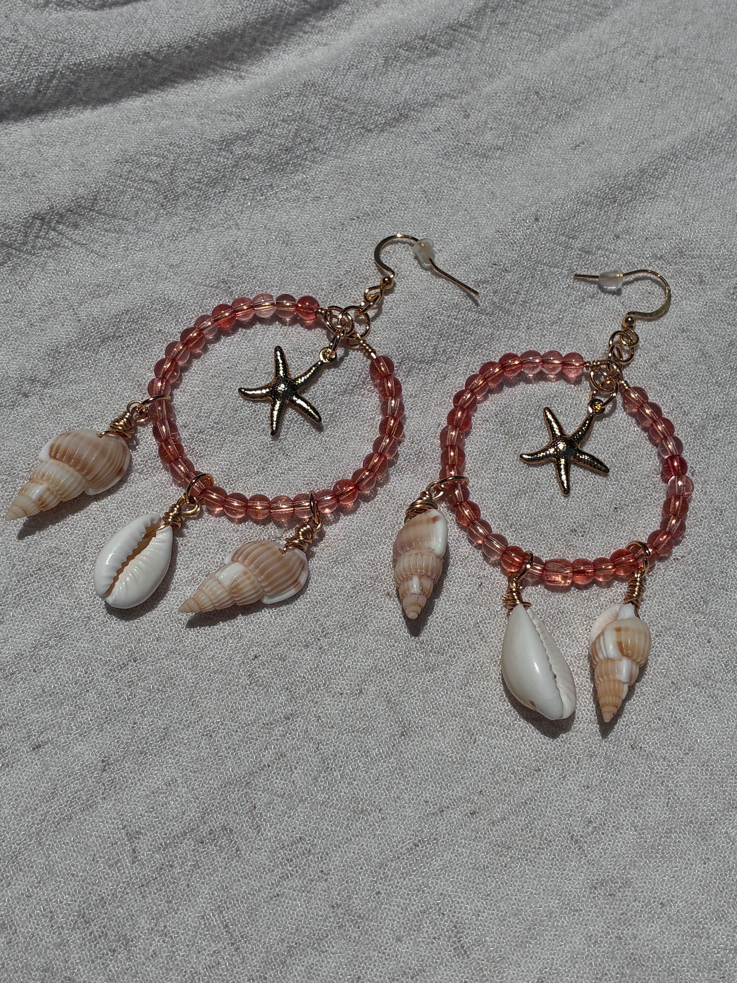 Sunset Soul Starfish Hoops