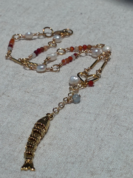 🌟 The Alchemical Mermaid Statement Necklace