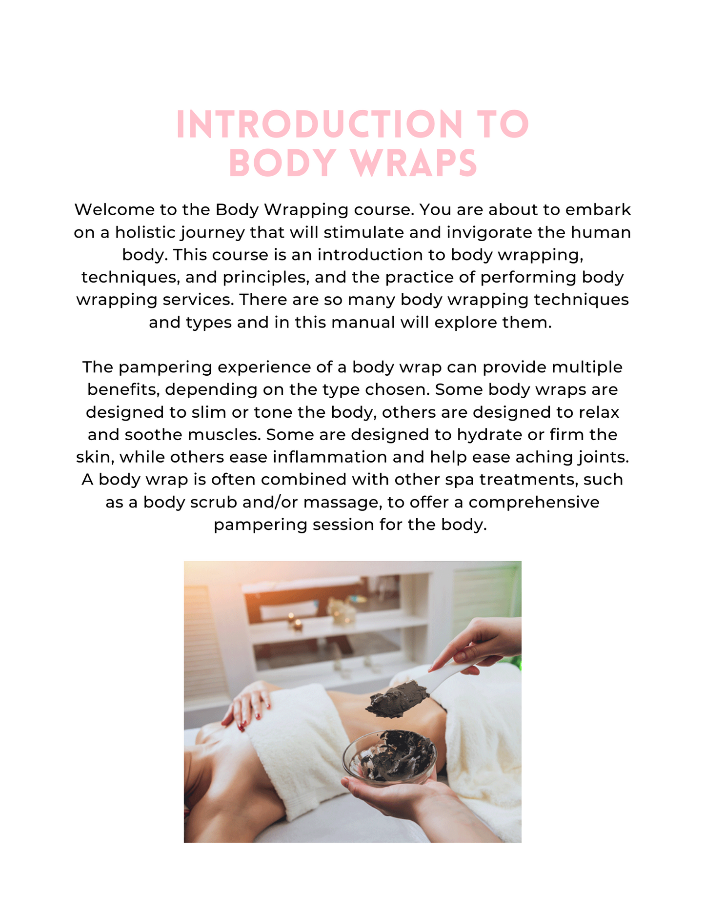 Body Wrap Certified Training ECourse Certification in 24 Hours